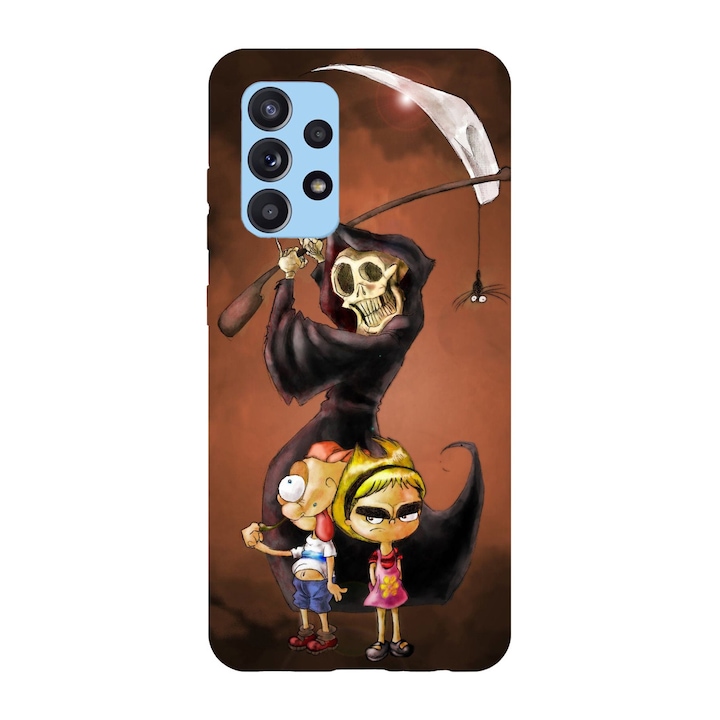 Кейс съвместим с Samsung Galaxy A51 5G, Viceversa, модел Grim art Billy and Mandy, Silicon, TPU