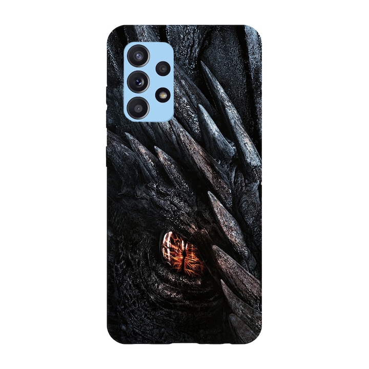 Husa compatibila cu Samsung Galaxy A22 4G, Viceversa, model Dragon eye Game of Thrones, Silicon, TPU