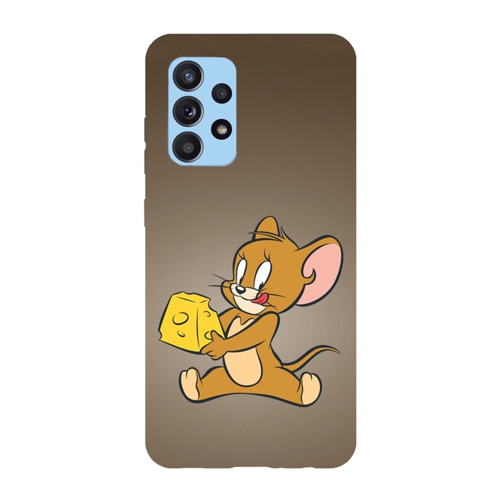 Husa compatibila cu Samsung Galaxy A72, Viceversa, model I love cheese Jerry, Silicon, TPU