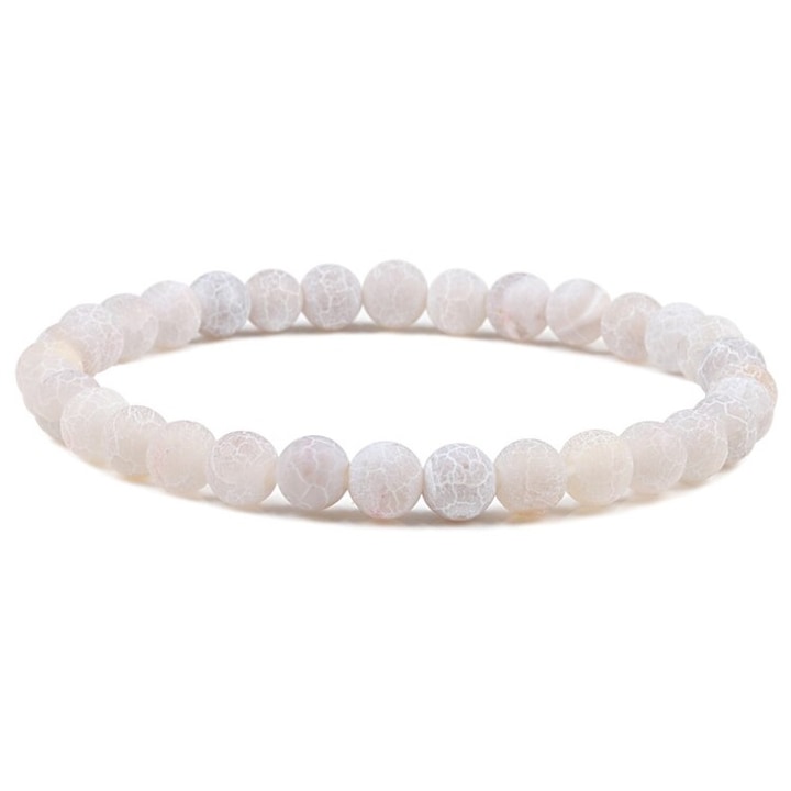 Női Remy karkötő, IZMAEL, gumi/szintetikus gyöngy, szürke