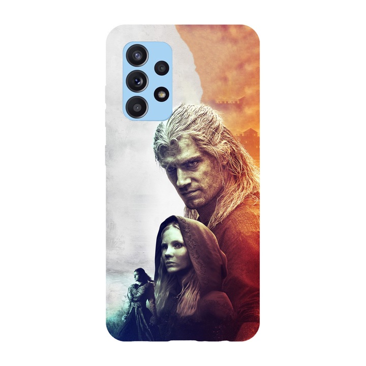 Husa compatibila cu Samsung Galaxy A72, Viceversa, model Henry Cavill The Witcher, Silicon, TPU