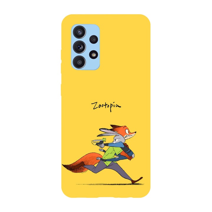 Husa compatibila cu Samsung Galaxy A72, Viceversa, model Judy stop be agressive Zootopia, Silicon, TPU
