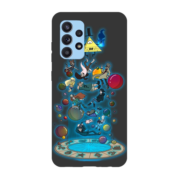 Husa compatibila cu Samsung Galaxy A22 4G, Viceversa, model Gravity falls universe, Silicon, TPU