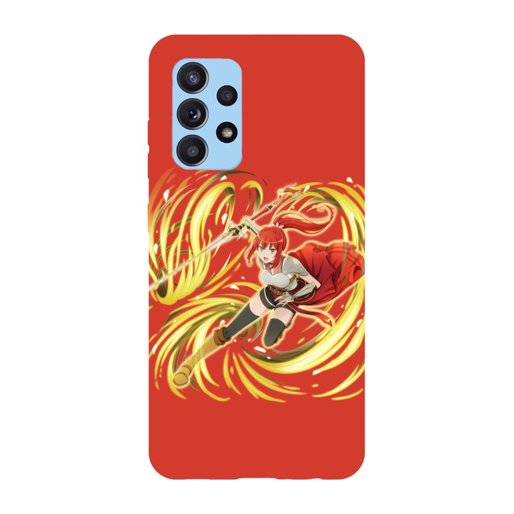 Husa compatibila cu Samsung Galaxy A72, Viceversa, model Harnel of flames DanMachi, Silicon, TPU