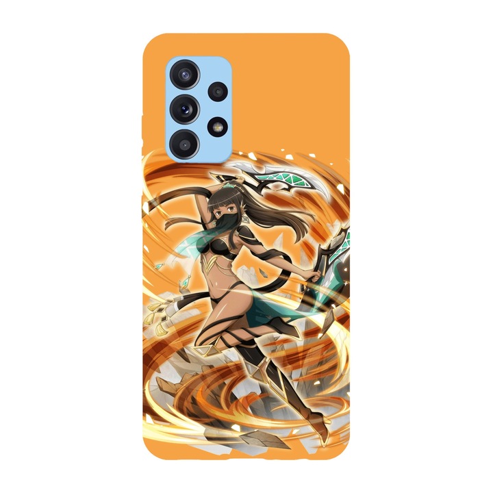 Husa compatibila cu Samsung Galaxy A22 4G, Viceversa, model Elmina DanMachi, Silicon, TPU