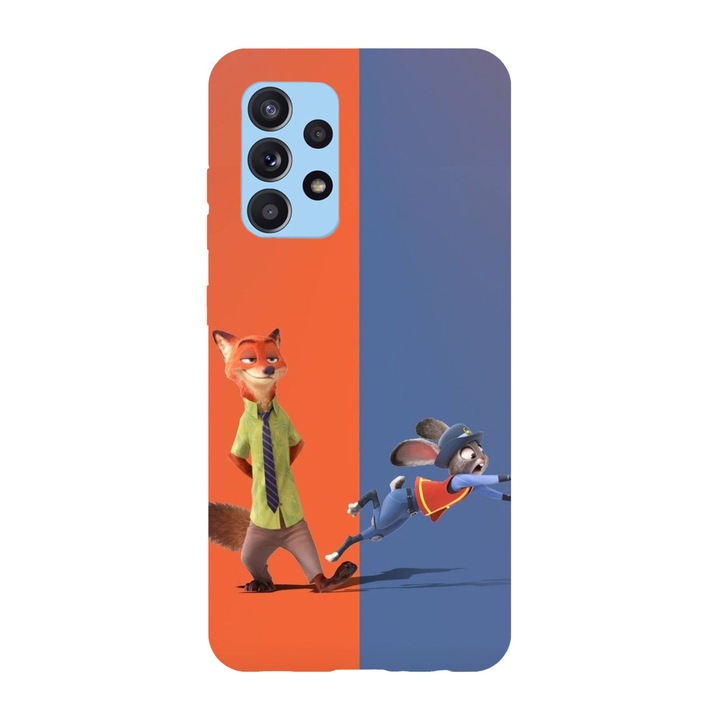 Husa compatibila cu Samsung Galaxy A22 4G, Viceversa, model Nicks trap Zootopia, Silicon, TPU
