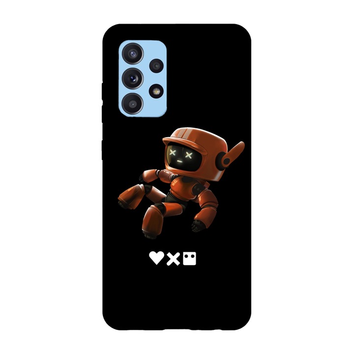 Husa compatibila cu Samsung Galaxy A72, Viceversa, model Little Robot Love Death Robots, Silicon, TPU