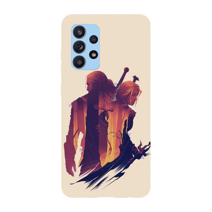 Husa compatibila cu Samsung Galaxy A72, Viceversa, model Gerald x Ciri The Witcher, Silicon, TPU