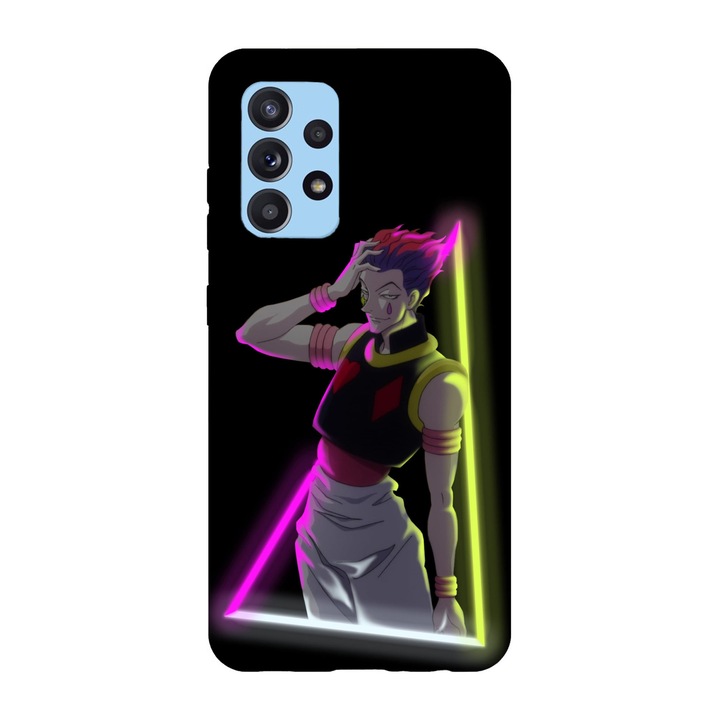 Husa compatibila cu Samsung Galaxy A22 4G, Viceversa, model Neon Hisoka Hunter x Hunter, Silicon, TPU