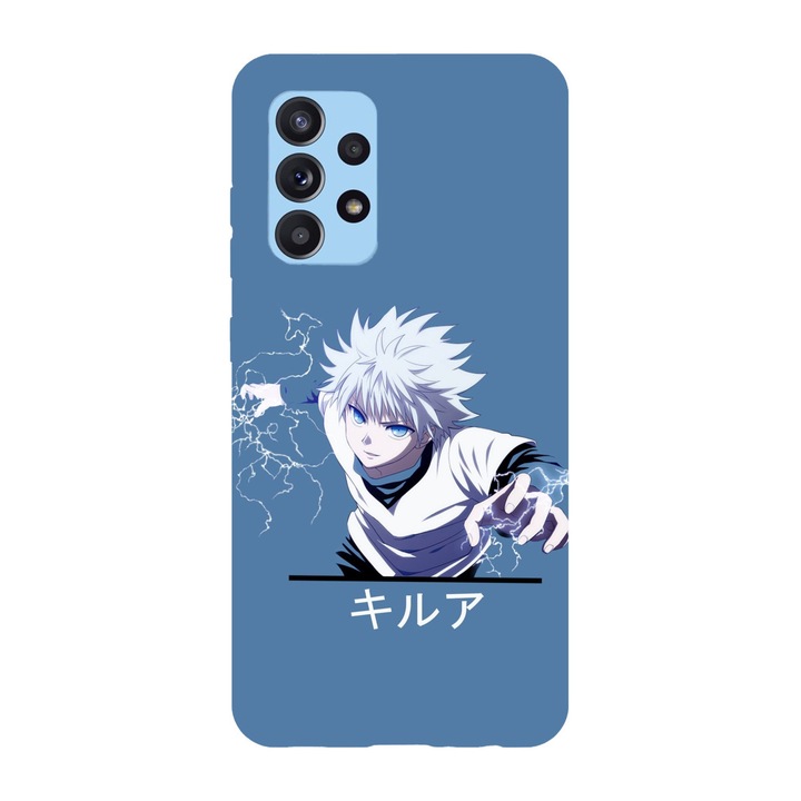 Husa compatibila cu Samsung Galaxy A72, Viceversa, model Killua Electric Shock Hunter x Hunter, Silicon, TPU
