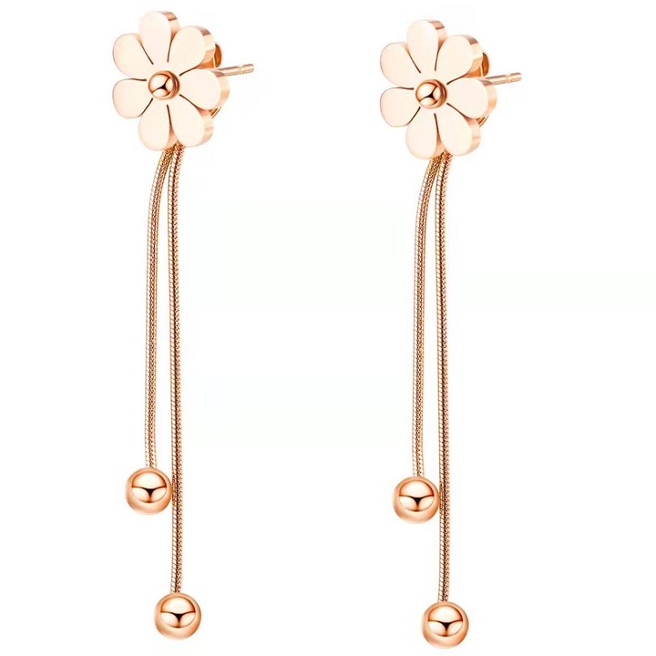 Női fülbevaló, Izmael, rozsdamentes acél, arany