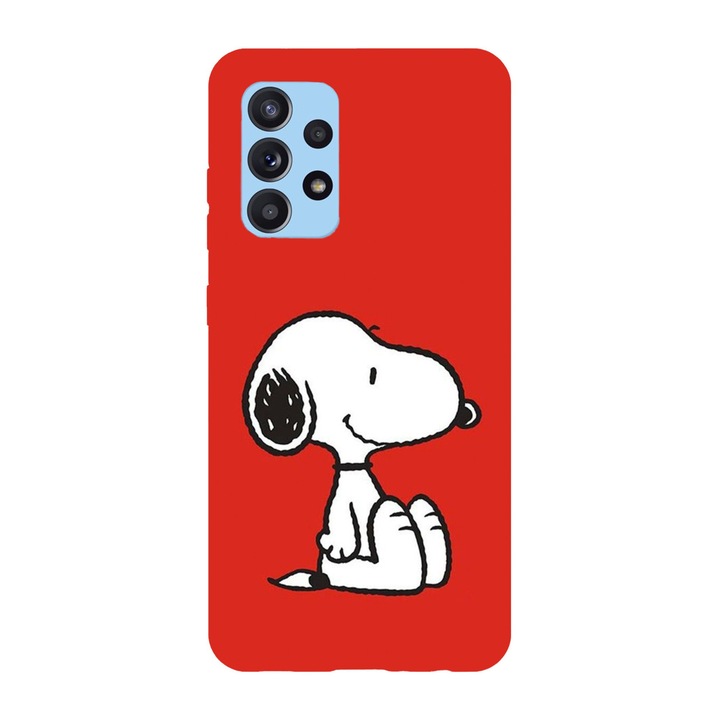 Husa compatibila cu Samsung Galaxy A22 4G, Viceversa, model Snoopy likes the red color, Silicon, TPU