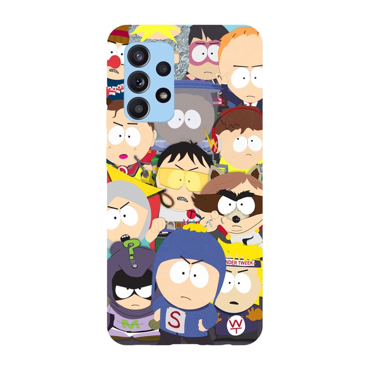 Husa compatibila cu Samsung Galaxy A22 4G, Viceversa, model South Park characters pattern, Silicon, TPU