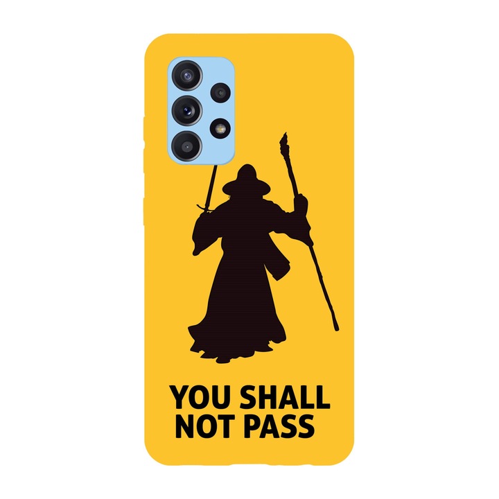Кейс съвместим с Samsung Galaxy A51 5G, Обратно, модел You shall not pass The Lord of the rings, Silicon, TPU