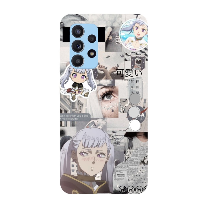 Husa compatibila cu Samsung Galaxy A22 4G, Viceversa, model Noelle Silva Chibi Black Clover, Silicon, TPU