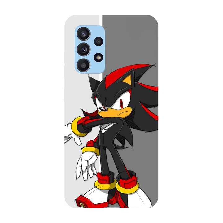 Husa compatibila cu Samsung Galaxy A22 4G, Viceversa, model Shadow Sonic The Hedgehog, Silicon, TPU