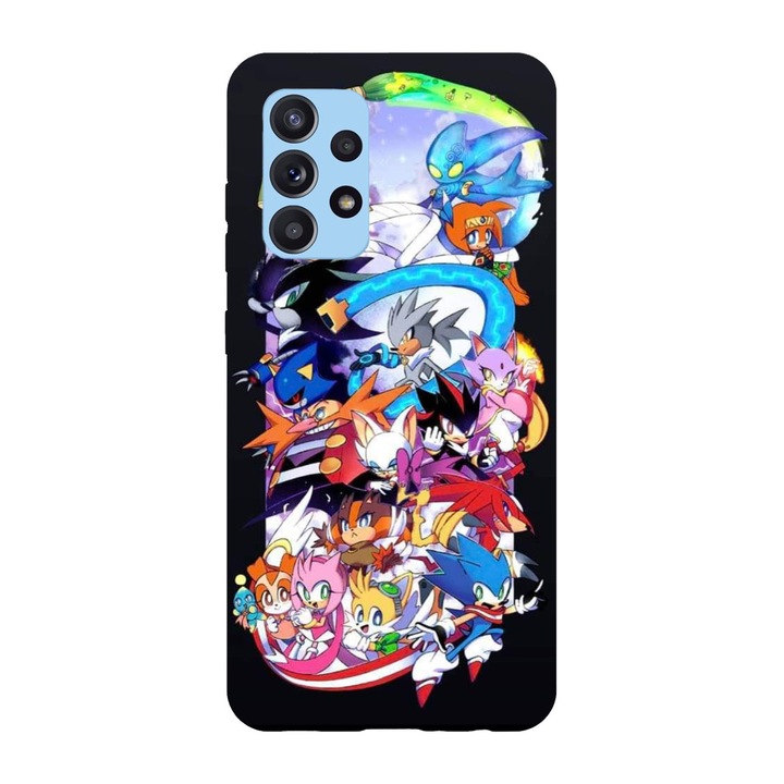 Husa compatibila cu Samsung Galaxy A22 4G, Viceversa, model Sonic Characters, Silicon, TPU