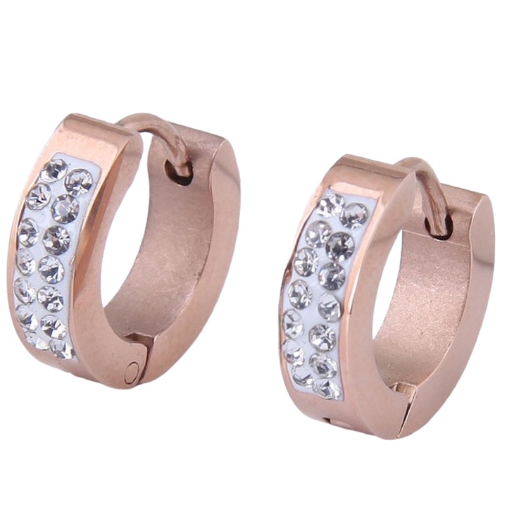 Fülbevaló, Izmael, Cirkónium, Rozsdamentes acél, Rózsarany