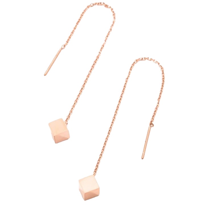 Fülbevaló, Izmael, Rozsdamentes acél, Rózsarany