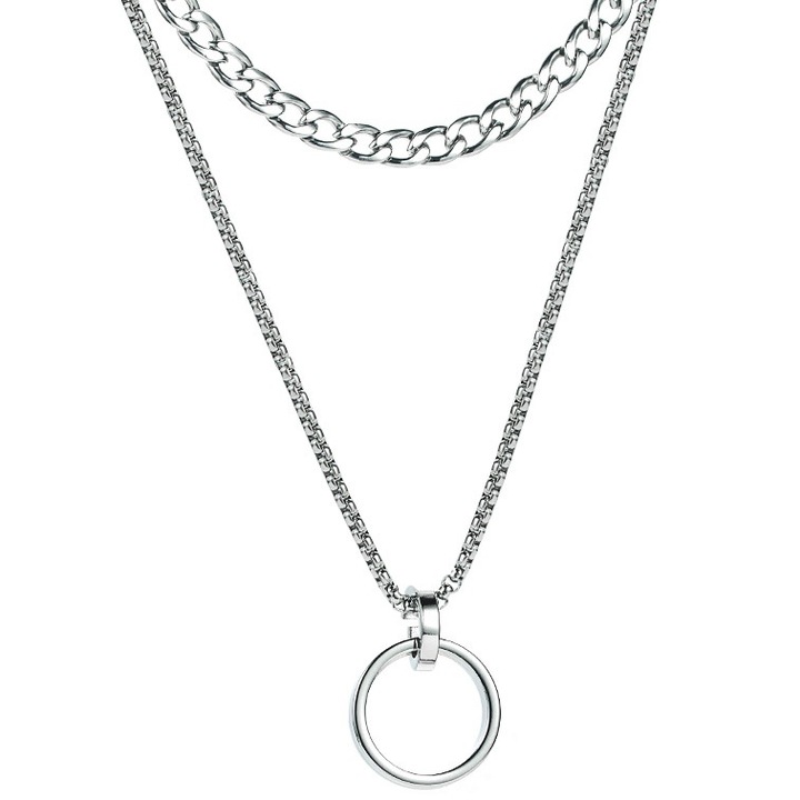Nyaklánc medállal, IZMAEL, Rozsdamentes acél, Ezüst