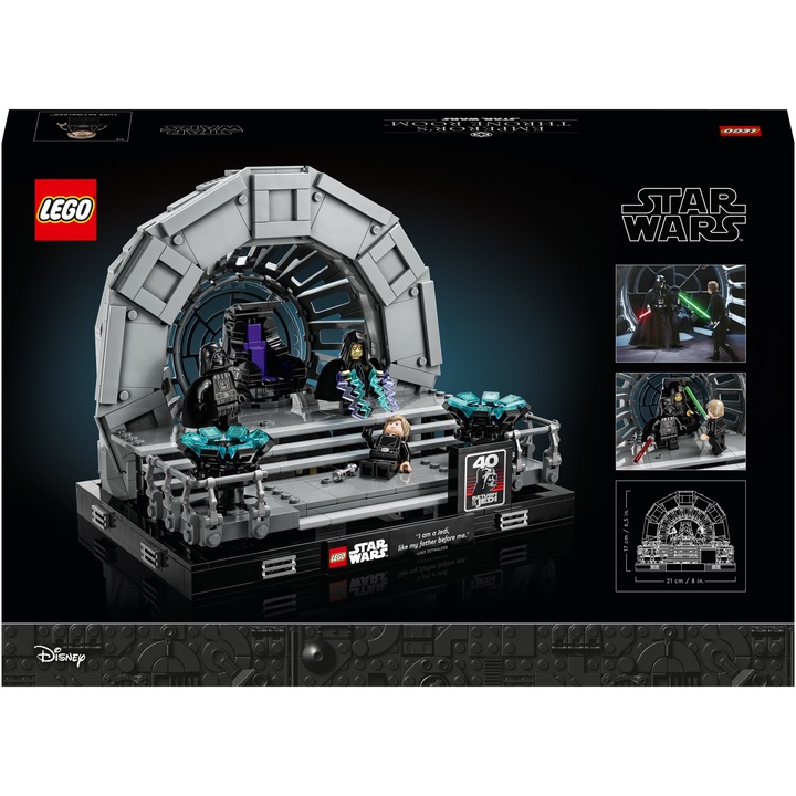 LEGO® Star Wars™ - Диорама на тронната зала на императора 75352, 807 части