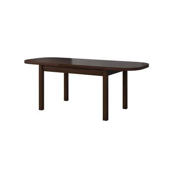 Masa living extensibila Venus1 O, nuc, 160/200 cm, lemn masiv de fag/pal Masa living extensibila Venus1 O, nuc, 160/200 cm, lemn masiv de fag/pal