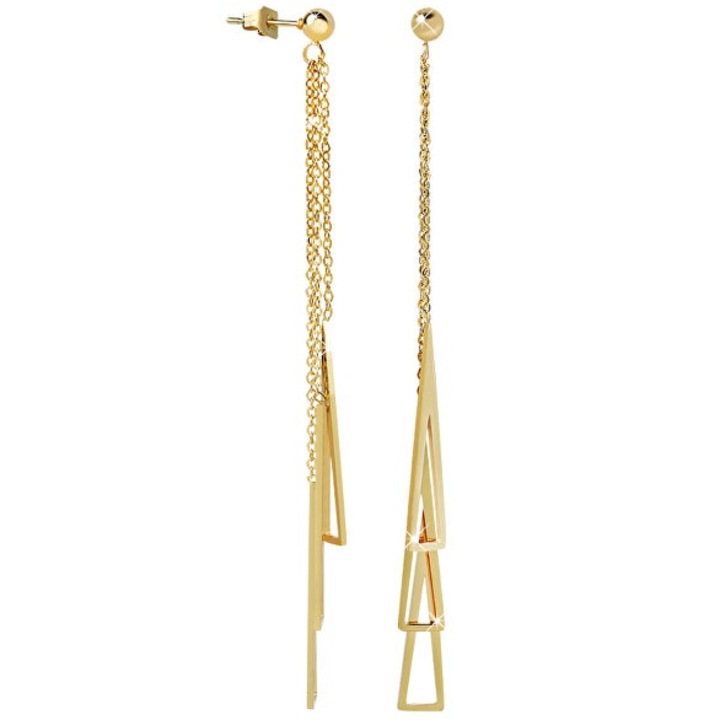 Női fülbevaló, Izmael, rozsdamentes acél, arany