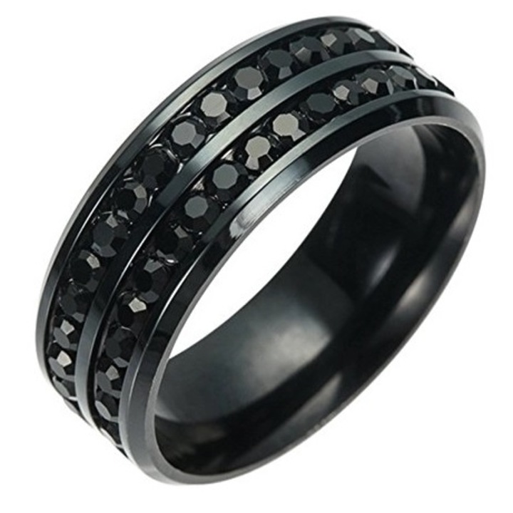 Inel Izmael, Unisex, mm, Negru