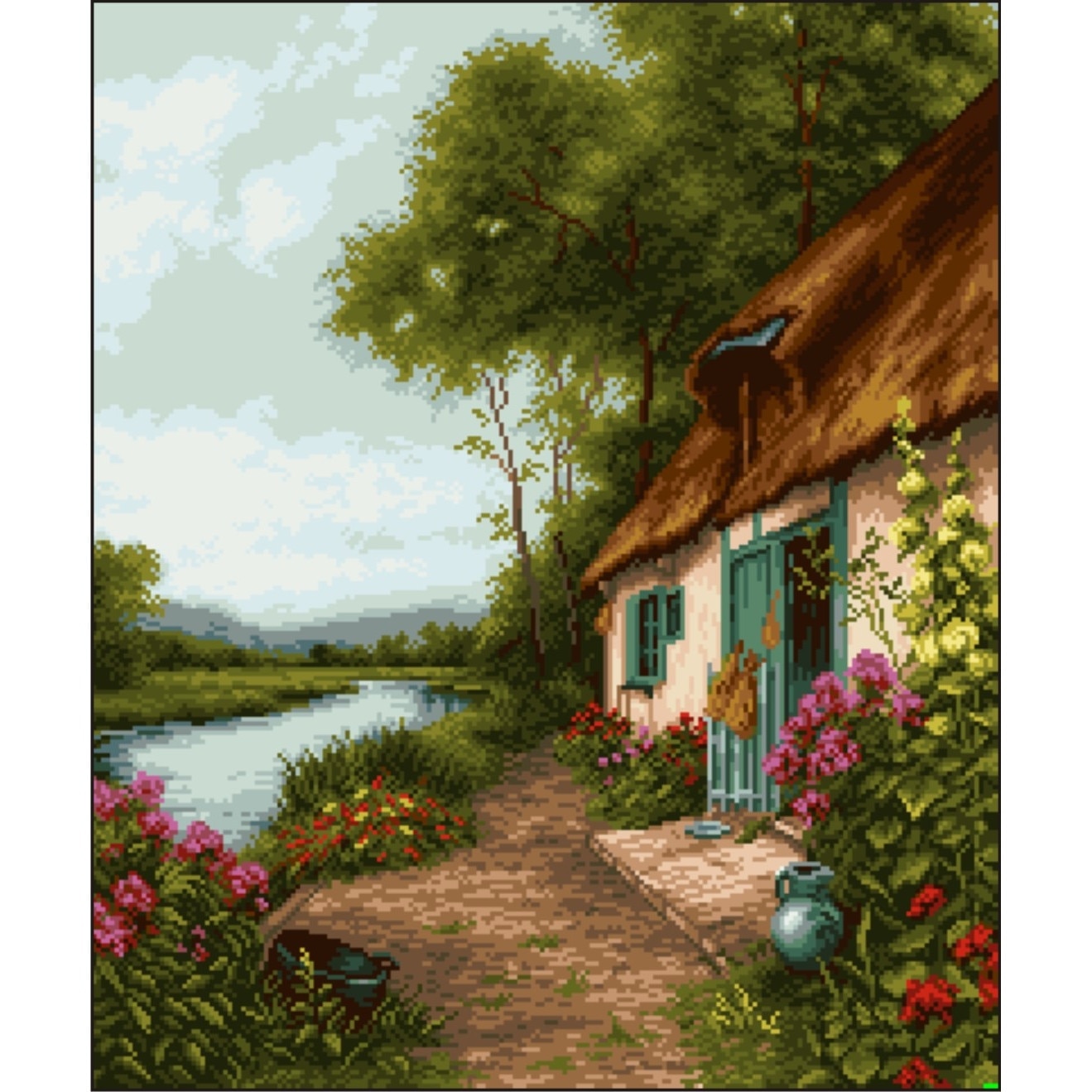 Refugiul amintirilor - kit goblen cu diagrama color