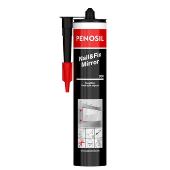 Adeziv PENOSIL Nail&Fix Mirror 936 pentru instalare oglinzi si vitralii, uscare rapida 310ml Adeziv PENOSIL Nail&Fix Mirror 936 pentru instalare oglinzi si vitralii, uscare rapida 310ml