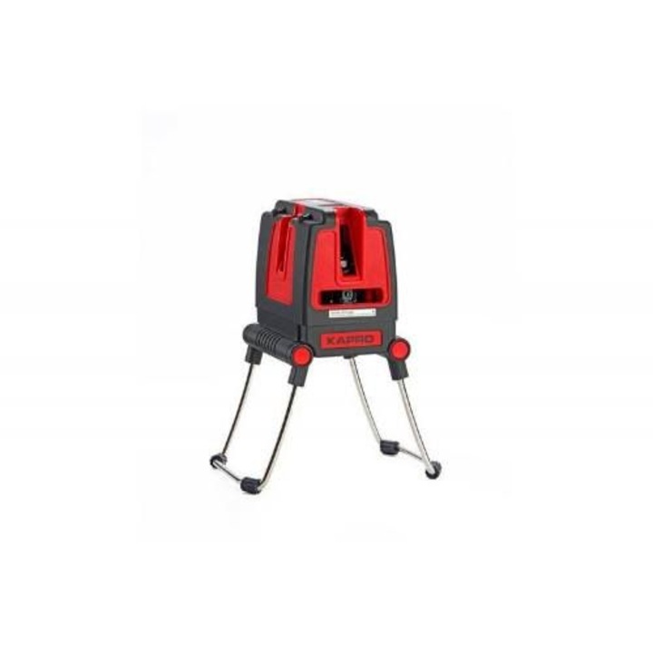 Nivela laser orizontal/vertical, Kapro, Trepied, Negru/Rosu