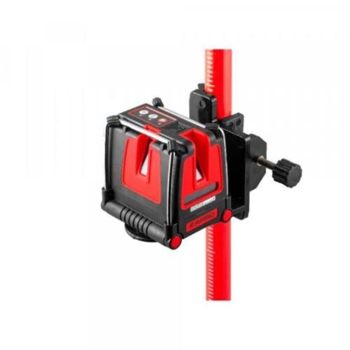 Nivela laser orizontal/vertical, Kapro, 3raze, Negru/Rosu
