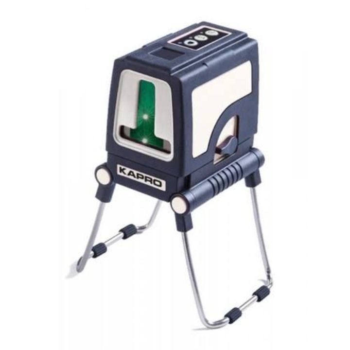 Nivela laser orizontal/vertical, Kapro, Trepied, Albastru/Alb