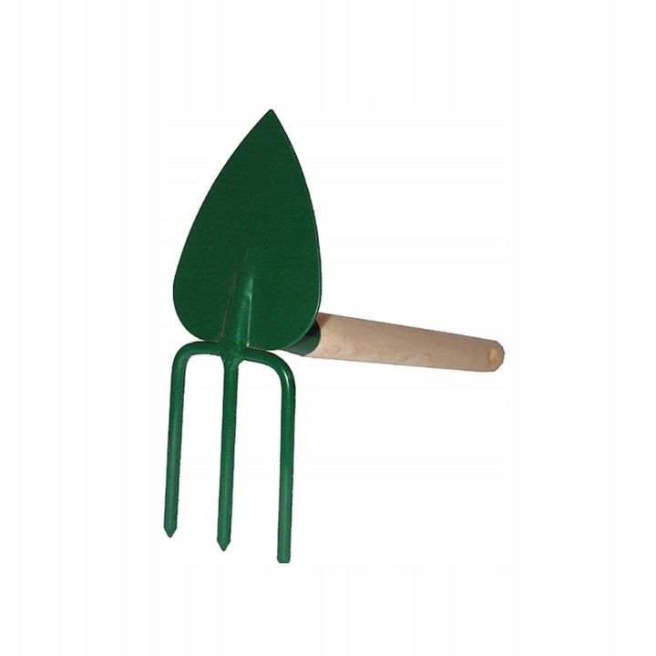 Kapa 2 az 1-ben, Kard, Fém/Fa, 30cm, Zöld/Barna