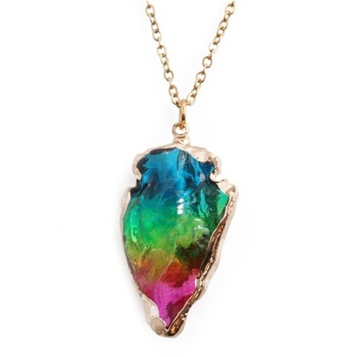 Nyaklánc medállal, IZMAEL, Rozsdamentes, Többszínű