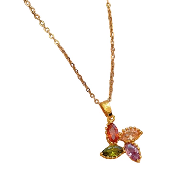 Colier cu pandantiv, IZMAEL, Inox, Multicolor