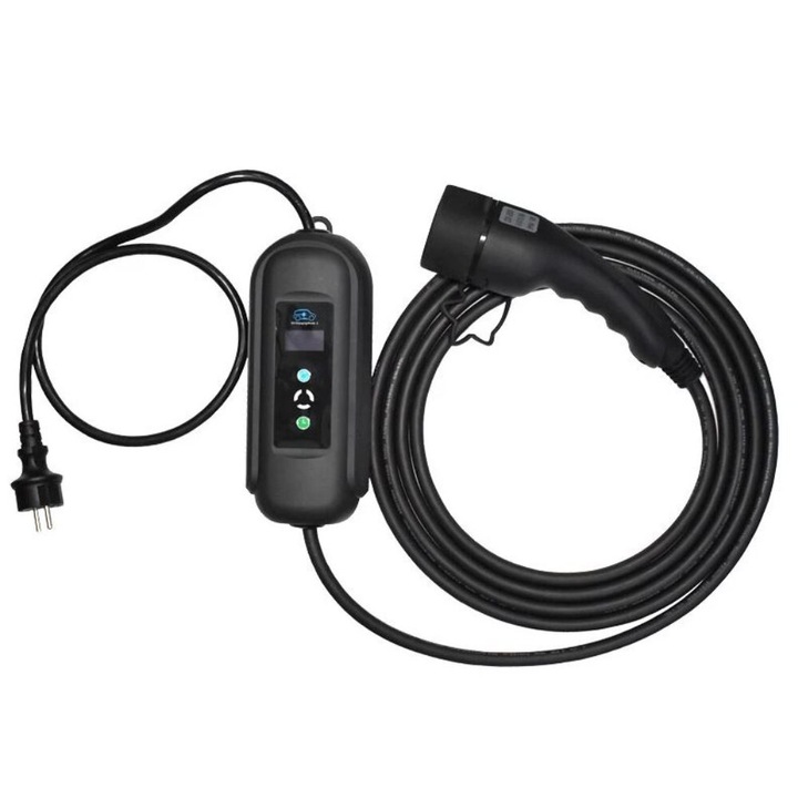 Statie de incarcat pentru masina electrica 3.6KW cu selector de putere 8-10-13-16A, type2, cu temporizare 1-10 ore, cablu 5m