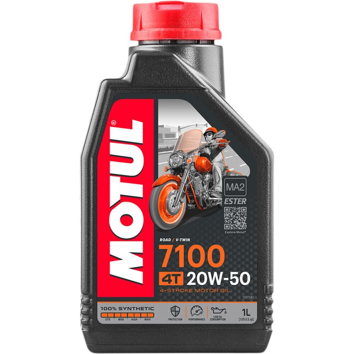 Ulei motor Motul 7100, 20W50 4T, 1L