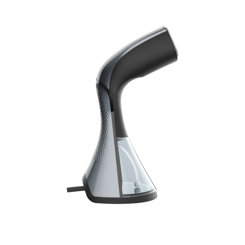 Aparat de calcat vertical cu aburi Aeno AGS0001, 1500W, timp de incalzire 35 sec, capacitate rezervor apa 250 ml, putere abur 35 g/min, perie, cana de masurat inclusa, gri