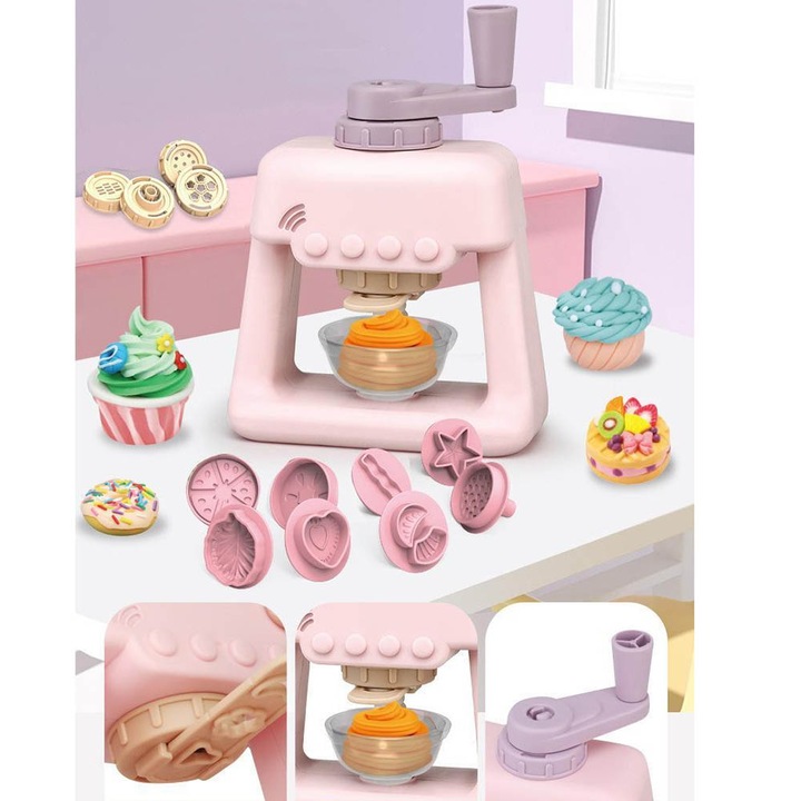 Детска машина за сладолед, С пластилин