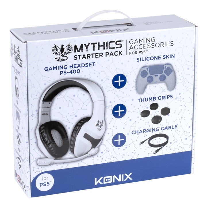 Starter Pack pentru PlayStation 5, Konix, Mythics, 4 piese, Multicolor