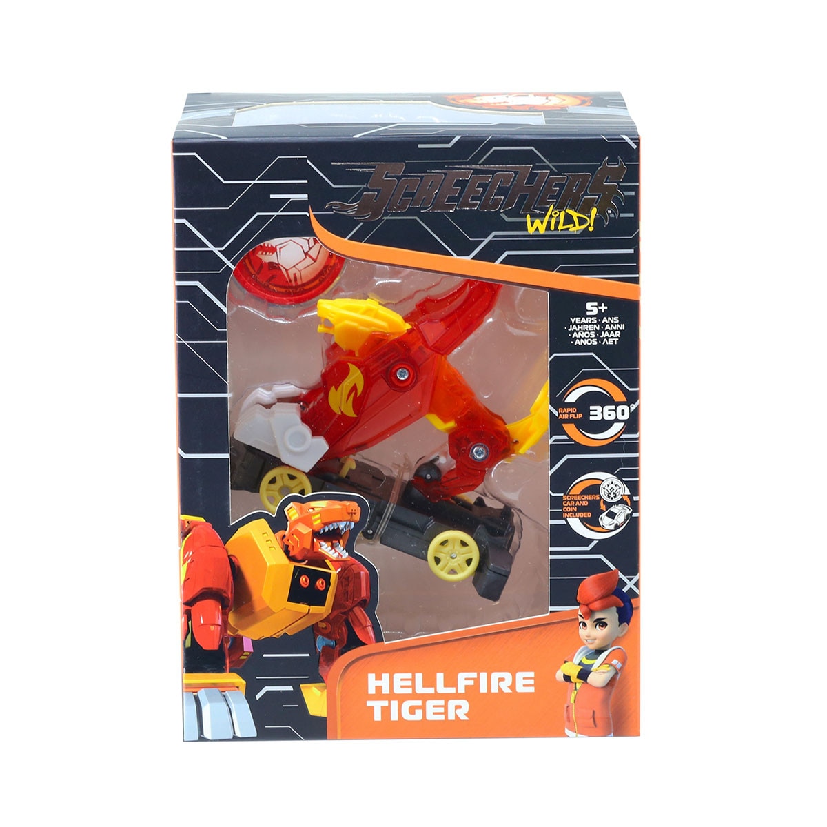 Masina−transformer Screechers Wild! S4 L1 −Hellfire Tiger 360