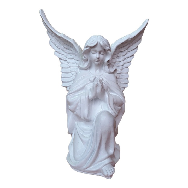 Statueta decorativa, Inger, Alb, 34 cm, DVAN0702-8P