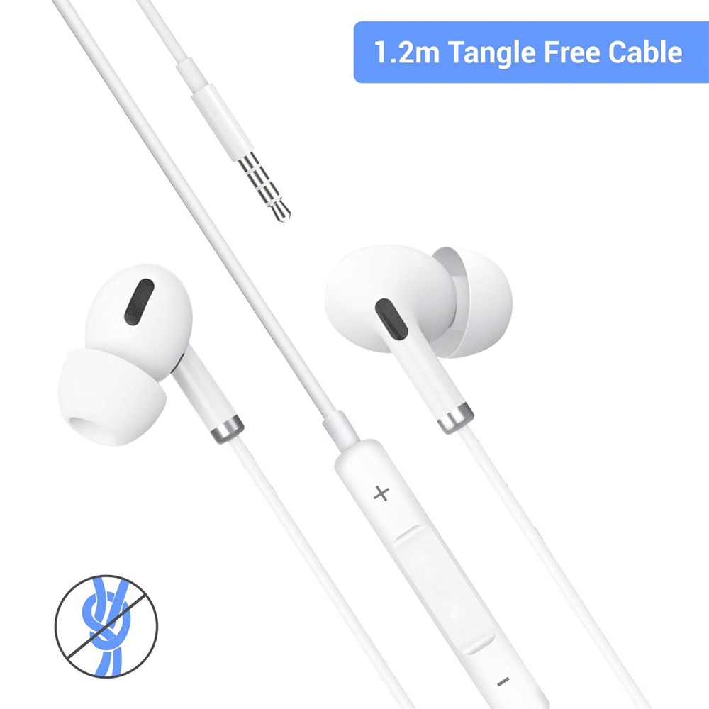 Casti audio cu fir, FONIX BlastCore, Stereo, in-ear, cu microfon, 3.5mm jack, Alb