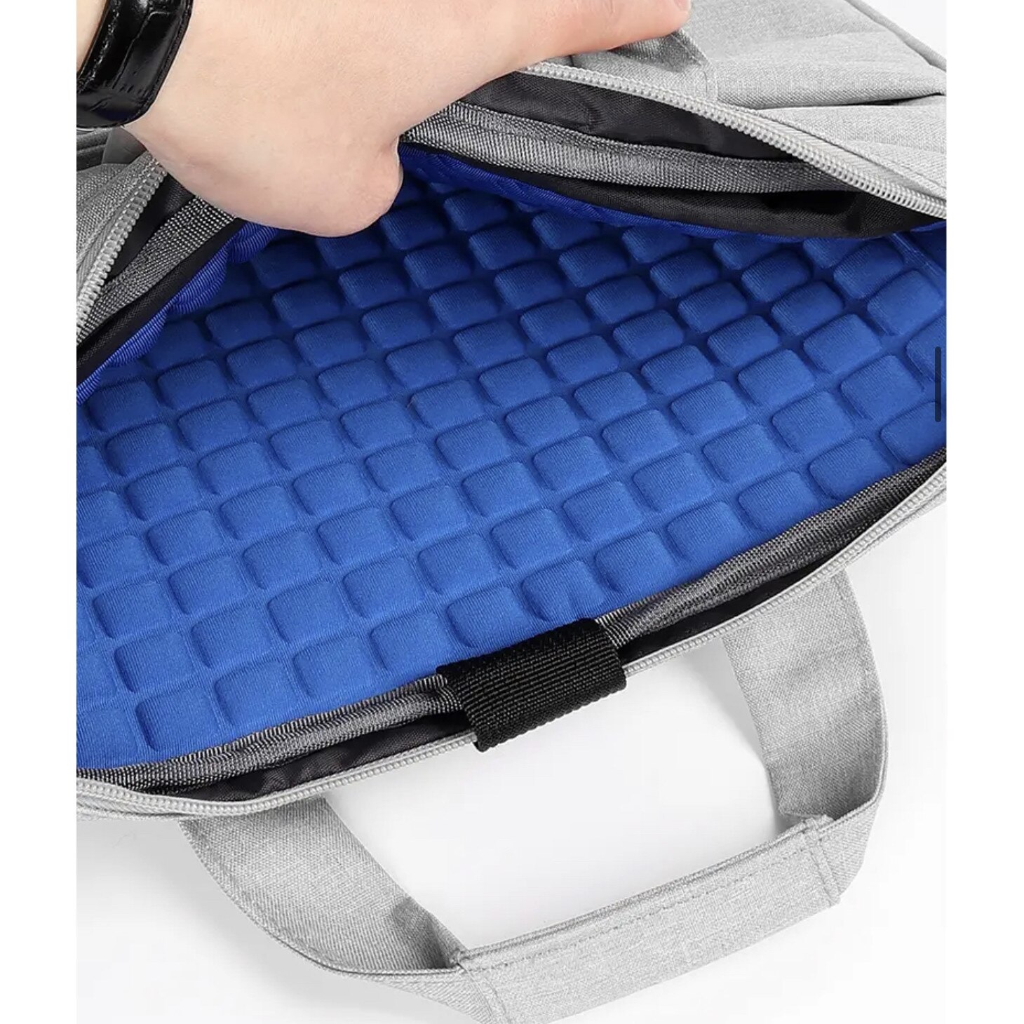 Geanta laptop TAIKESEN, material textil Oxford, 2 compartimente, compatibila cu Apple Macbook Pro (M2) 13.3 inch si Apple Macbook Pro (M2) 14.2 inch, culoarea gri