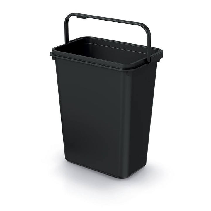 Szemetes, Prosperplast, Műanyag, 10 l, Fekete