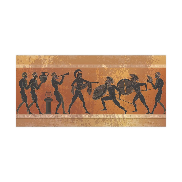 Öntapadó 3d tapéta, Mosható, Ancient Greek, 200x420