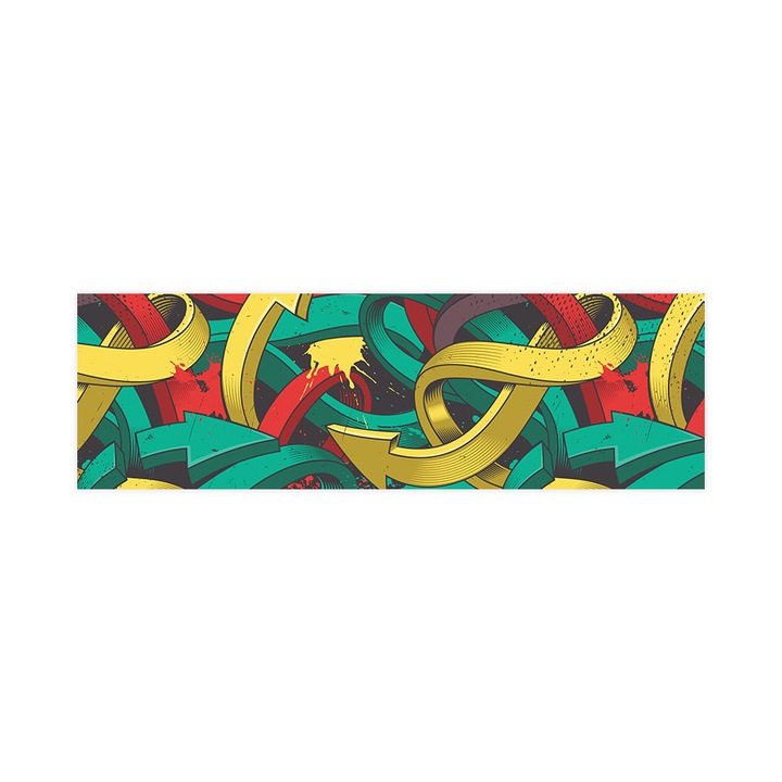Öntapadó 3d tapéta, Mosható, Arrows Doodle, 150x480