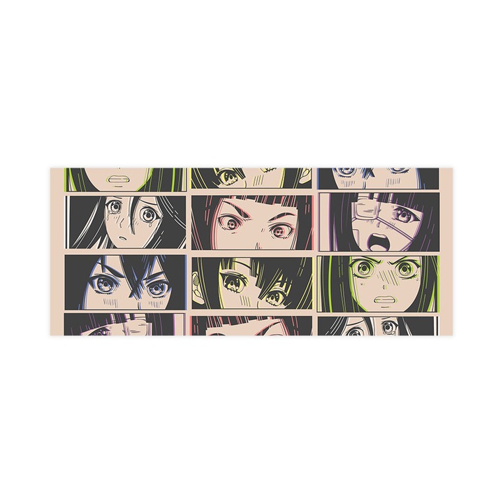 Öntapadó 3d tapéta, Mosható, Anime Neon Effect, 200x480