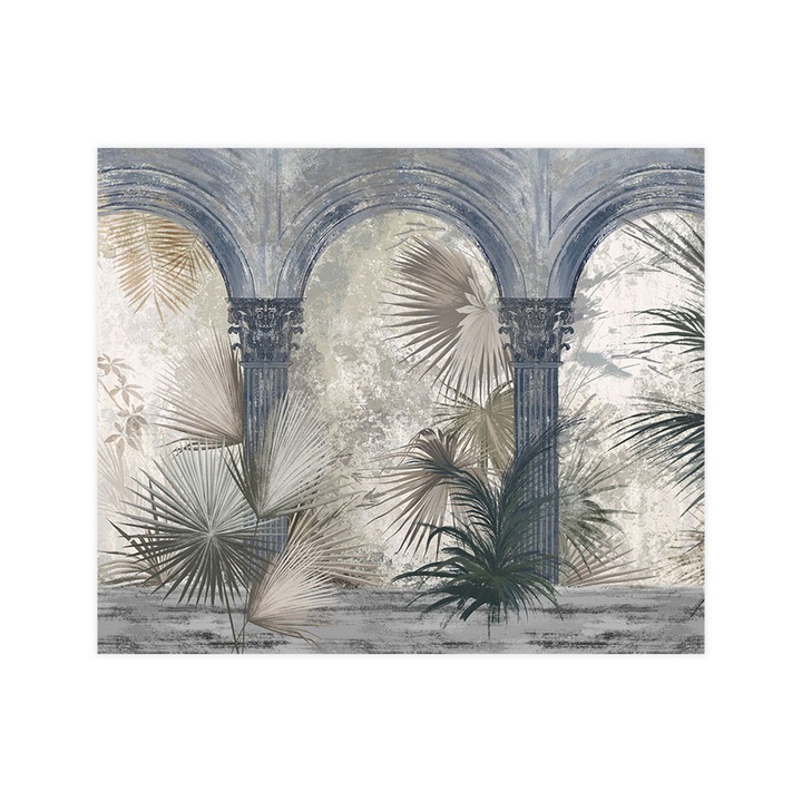 Öntapadó 3d tapéta, Mosható, Blue Greek Colums, 200x240